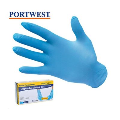 Guante de Nitrilo descartable A925 Portwest