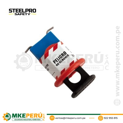 Bloqueo de Breaker Eléctrico Azul de 16 mm
