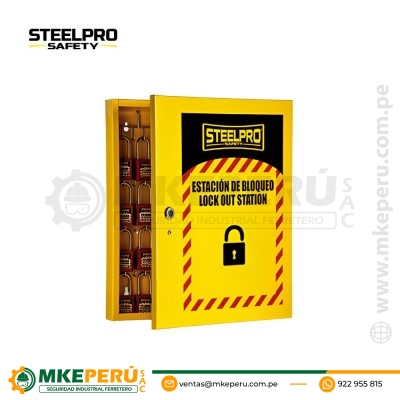 ESTACIÓN PARA BLOQUEO GRUPAL AMARILLA  STEELPRO