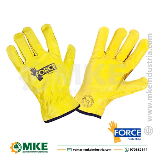 GUANTE DE CUERO AMARILLO L-120