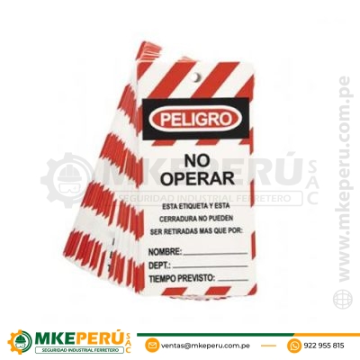 TARJETA NO OPERAR LOCK OUT PACK -25