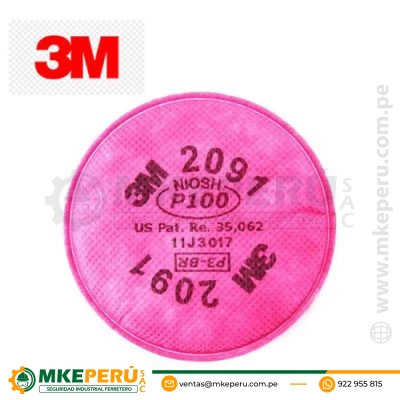 FILTRO 3M 2091 P100 PARA PARTÍCULAS