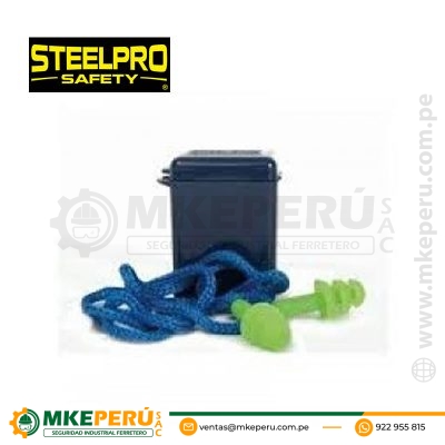 TAPON SILICONA C/ ESTUCHE - STEELPRO