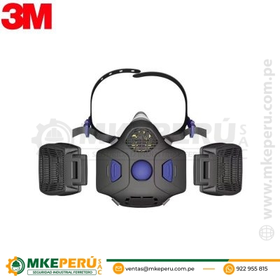 Respirador Media Cara Secure Click 3M Hf-802Sd