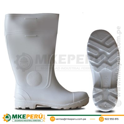Bota de PVC Punta Acero Blanca Segusa