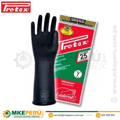 Guante De Jebe Protex Calibre 25