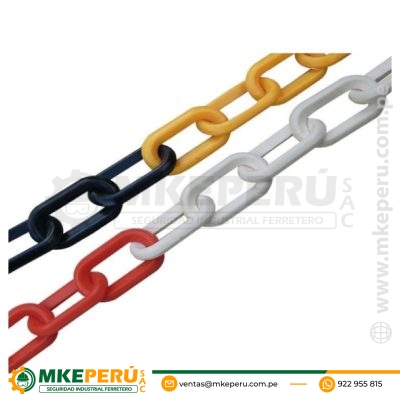 Cadena De Pvc Rojo/Blanco – Amarillo/Negro