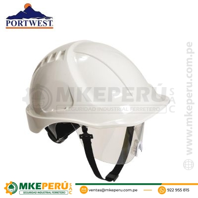 Casco Endurance Plus Visor PW54 Portwest Blanco