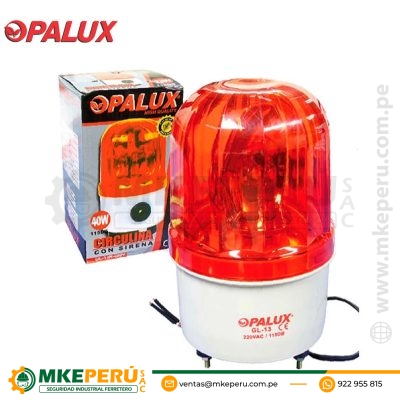 Circulina con sirena Opalux GL-13R/220