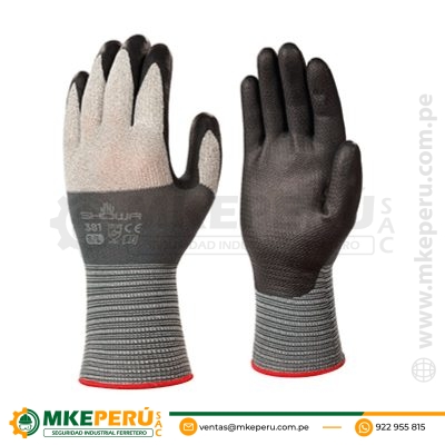 Guante Showa 381 Gris/Negro