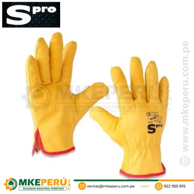 Guantes De Badana Amarillo Spro
