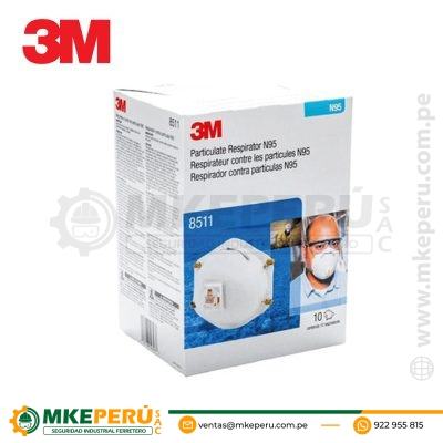 Mascarilla 3M 8511 N95 Con Filtro