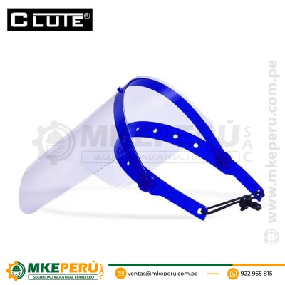 Protector Facial Levantable Azul Clute