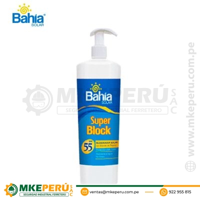 Protector Solar Bahía SPF 55 Super Block 1 Litro