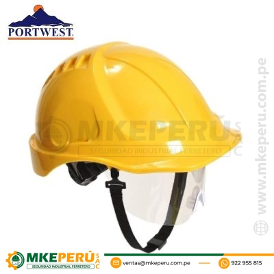 Casco Endurance Plus Visor PW54 Portwest Amarillo