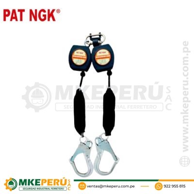 Bloque Retráctil doble ME-1.8 de 1.80 mts Pat Ngk