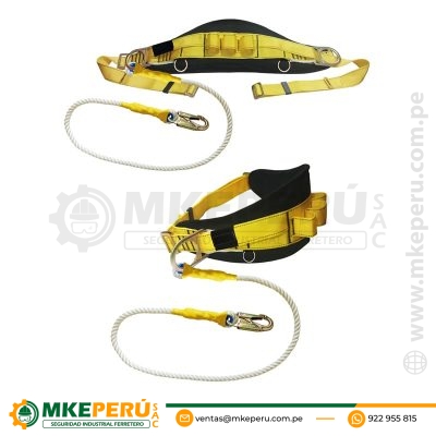 Cinturón de Posicionamiento con Línea de Conexión Incorporada de 1.80 M-Hauk