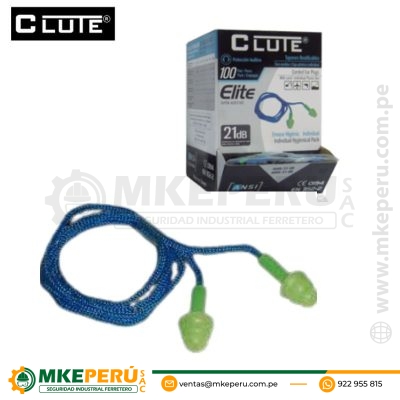 Tapon Auditivo Elite TPR en Bolsa-Clute