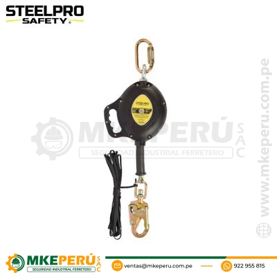 Bloque Retráctil de 6 metros Cable 20FT-Steelpro