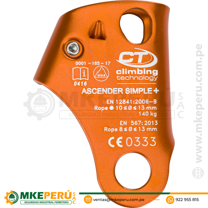 ASCENDER Bloqueador de mano SIMPLE+Climbing Technology 2D642DJ - Imagen 2