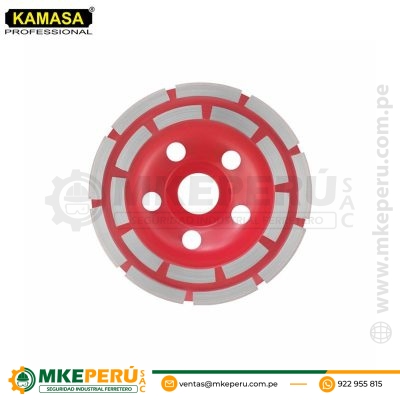 DISCO DIAMANTADO T/COPA 4 1/2″ 115MM ROJO KAMASA KM514