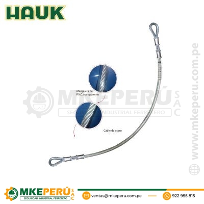 CONECTOR DE ANCLAJE OJO-OJO , DE CABLE DE ACERO DE 1/4″ HAUK-E012F