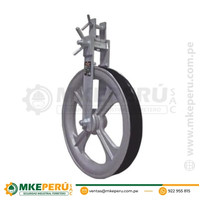 POLEA DE ALUMINIO P/TENDIDO 24″ VULCANIZADA AL HORNO