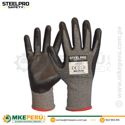 Guante Multiflex Cut-5 Nitrilo Foam -Steelpro