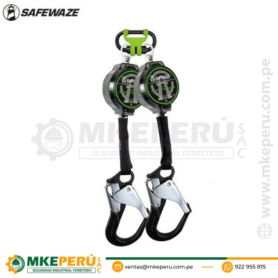 Bloque Retráctil doble 7ft 2 metros 019-5127 SafeWaze