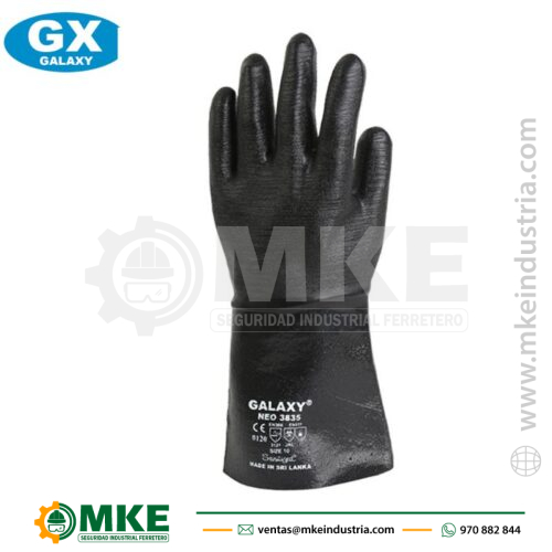 GUANTES DE NEOPRENE GALAXY NEO 3835 CORRUGADO DE 14″