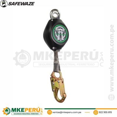 BLOQUE RETRACTIL 7′ (2 METROS) CINTA NYLON, MOD FS‐ FSP1407‐W-SAFEWAZE