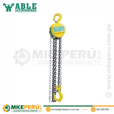 TECLE MANUAL DE CADENA ABLE-0.50TON