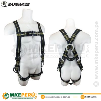 Arnés de Cuerpo Completo de Soldadura de 3 Argollas FS77326-FR SafeWaze