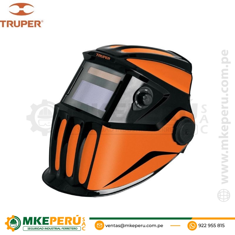 Careta Electrónica p/Soldar, Profesional, Sombra 9 a 13-TRUPER 102228