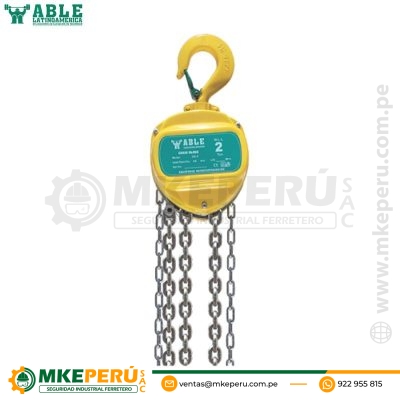 TECLE MANUAL DE CADENA ABLE-2.00TON
