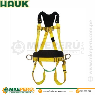 Arnés Integral con Apoyo Lumbar, de 4 Anillas Hauk-I4A4Hh