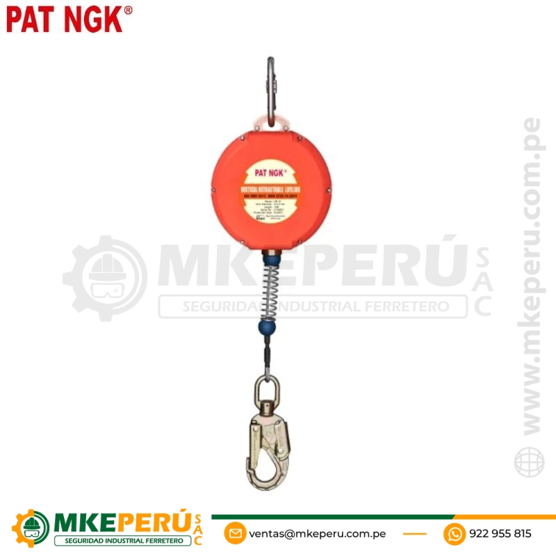 BLOQUE RETRACTIL HE-20 DE 20 METROS PAT-NGK