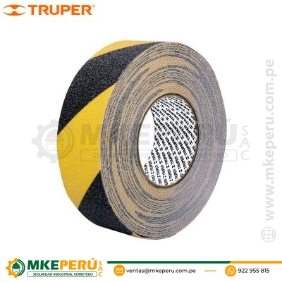 Cinta antiderrapante antideslizante 18m x 50mm Truper -101449