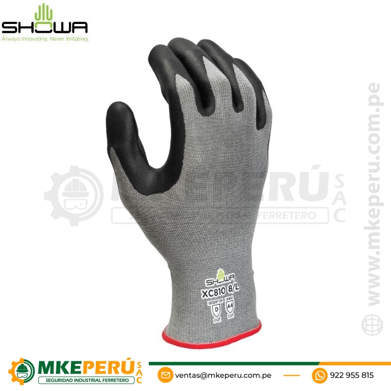 Guante Showa Anticorte con Palma Nitrilo-Xc810