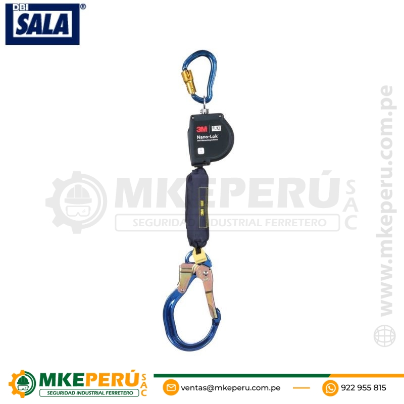 Bloque Retractil 3M™ DBI-SALA® Nano-Lok™ 9″ Pies (2,74 M) De Cinta -3101595