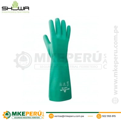 Guante 747 Resistente Para Liquidos Y Quimicos De 19″-Showa