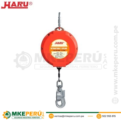 Bloque Retráctil HE-10 de 10 mtrs de Cable- HARU