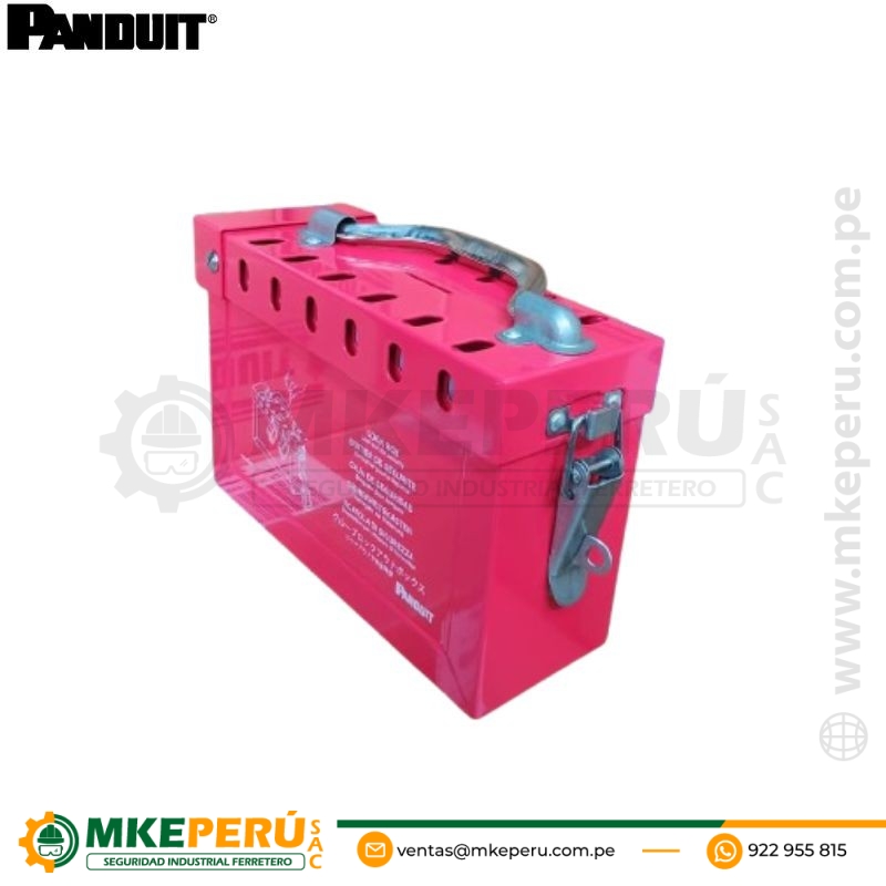 Caja De Bloqueo Grupal Psl-Glbn Panduit – Rojo - Imagen 2