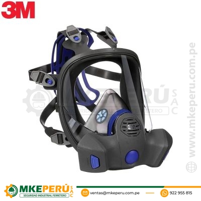 Respirador Full Face Rostro Completo 3M™ Secure Click™ FF802