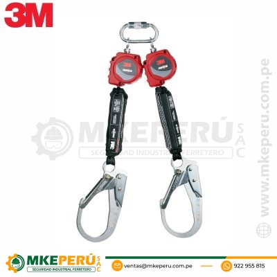 Retráctil Retractil Doble Gancho 6Ft 1.8M-3M Protecta 3100512