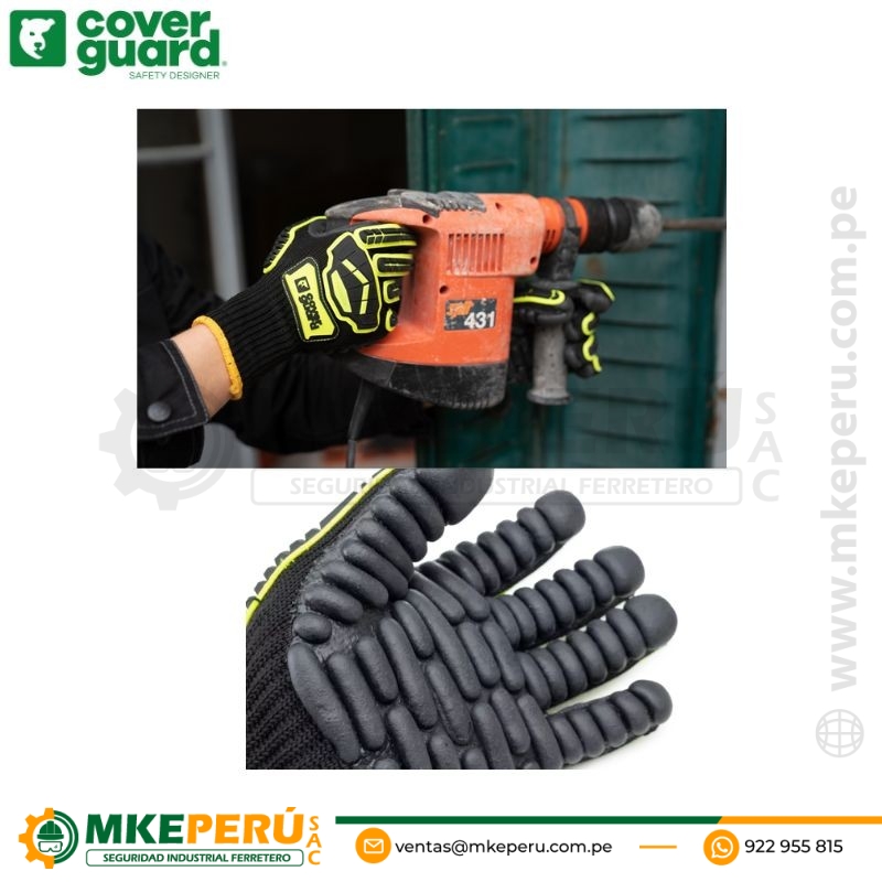 Guantes Antivibratorio Eurostrong Vibe Coverguardt 1VIBL00 - Imagen 2