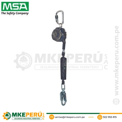 Línea De Vida Autoretráctil 10 Pies 3 Metros Cable MSA VTOHG-031-DE-A