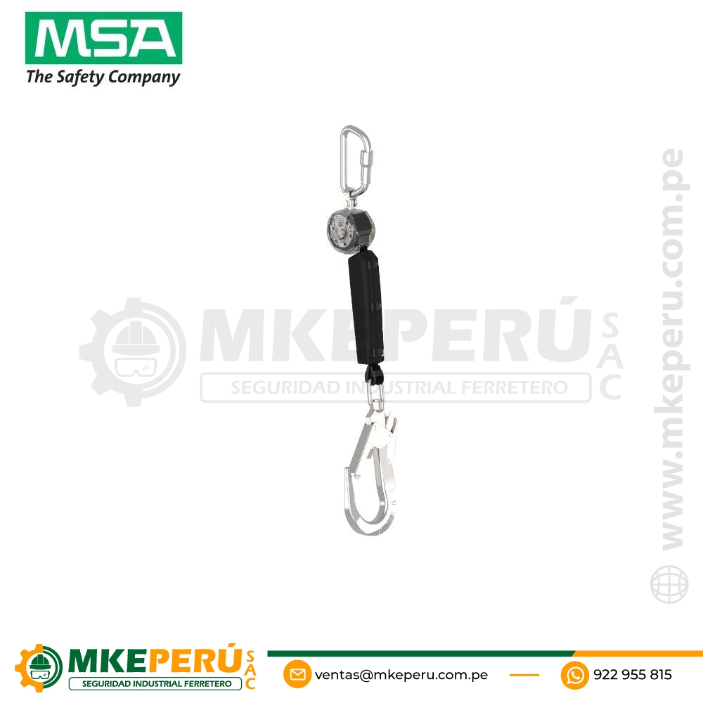 Retráctil V-TEC WEB PFL 6ft, 1.8 metros, MSA (VTOHW-011-DA-A)