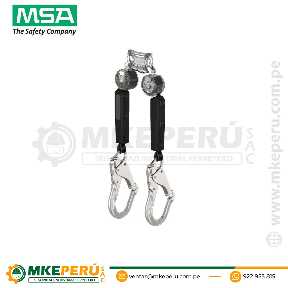 Retráctil V-TEC WEB PFL 6ft, 1.8 metros, MSA (VTOHW-012-RB-A)