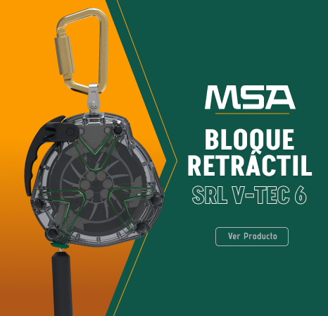 Bloque Retráctil SRL V-TEC 6 Metros Cable MSA-63206-00A